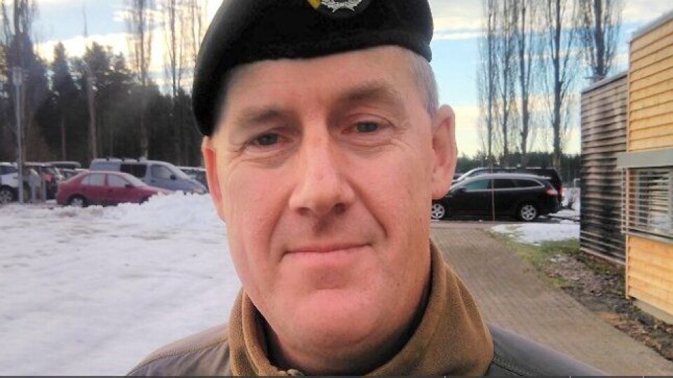 Geir Erik Olsen, major og leder for skyte- og øvingsfelt (SØF) og miljø i Forsvarsbygg.
