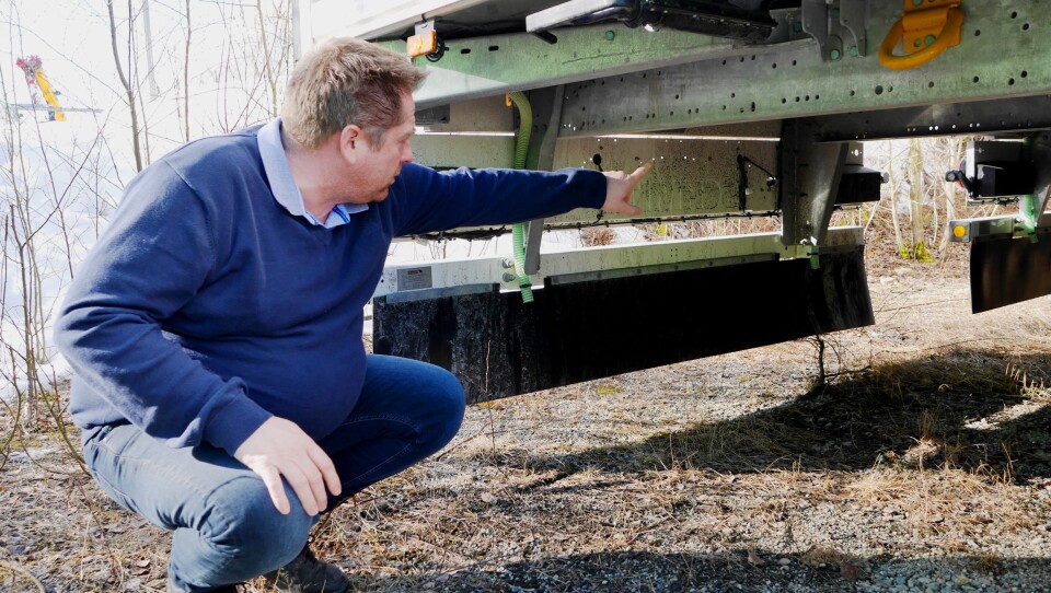 Den lille tracker-boksen kan nær sagt plasseres hvor som helst, ifølge Morten Henriksen i TIP Trailer Services. Den lille tracker-boksen kan nær sagt plasseres hvor som helst, ifølge Morten Henriksen i TIP Trailer Services.