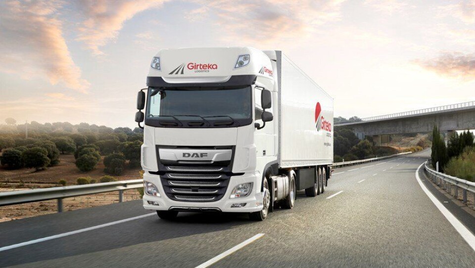 Transportselskapet Girteka Logistics utvider flåten sin med 500 DAF XF-lastebiler. - DAF overgikk forventningene våre da de lanserte nye XF, som har en 7 % høyere drivstoffeffektivitet, skriver selskapet i en pressemelding.