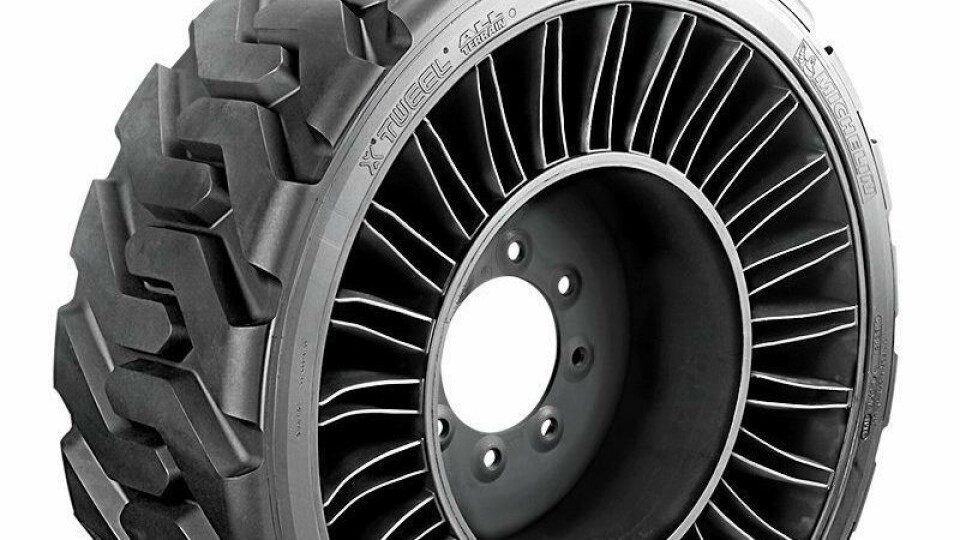 Michelin lanserer X-Tweel, et luftløst radialdekk til kompaktlastere.