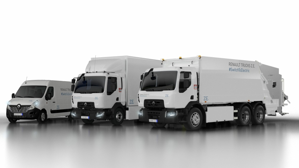 Renault Master Z.E., Renault Trucks D Z.E. og Renault Trucks D Wide Z.E., en elektrisk serie fra 3,5 til 26 tonn for bruk i byen.