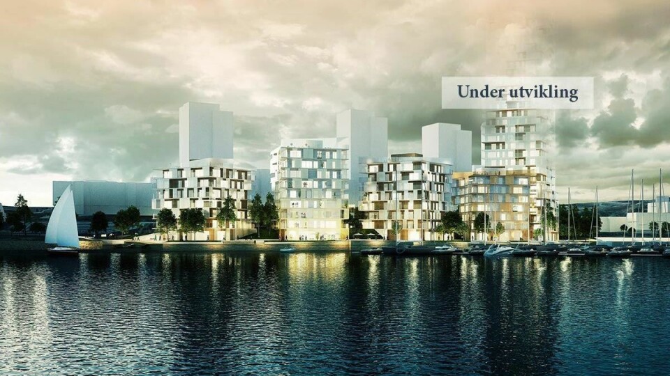 Fremtidig byggeprosjekt på Kulimportkaien i Stavanger.