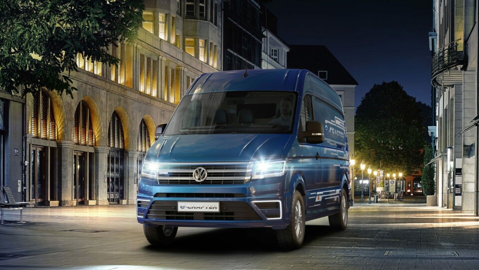 Volkswagen e-Crafter kommer for salg høsten 2018.