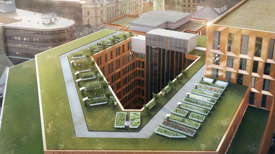 Clarion Hotel The Hub på Jernbanetorget i Oslo har skal ha matproduksjon på taket fra 2019.