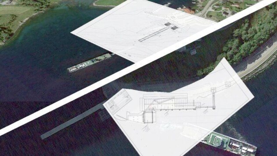 Slik skal de nye ferjekaiene ved Solavåg (øverst) og Festøy bli.