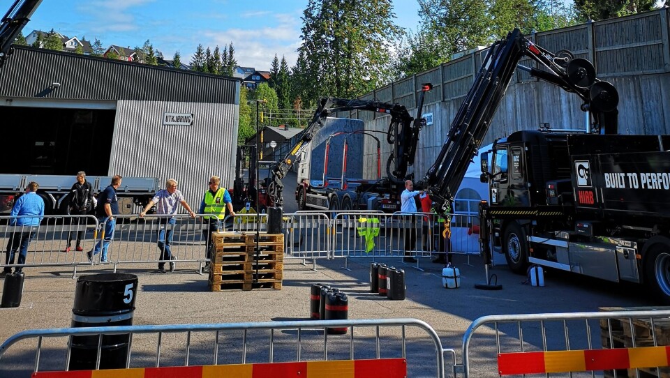 På dette avgrensede området ble det konkurrert med en Hiab X-Hipro 232-kran på Hagan.