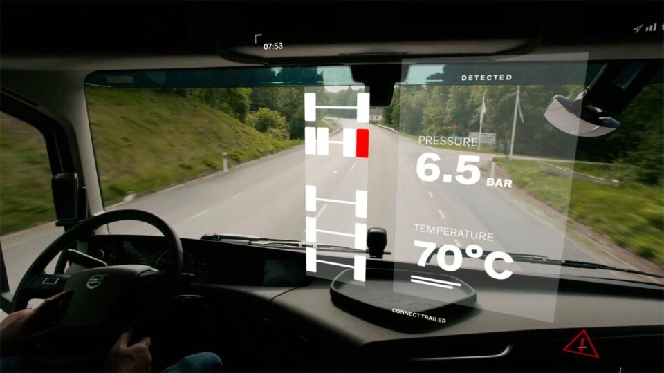 Volvo Trucks introduserer dekktrykksovervåking på sine lastebiler.