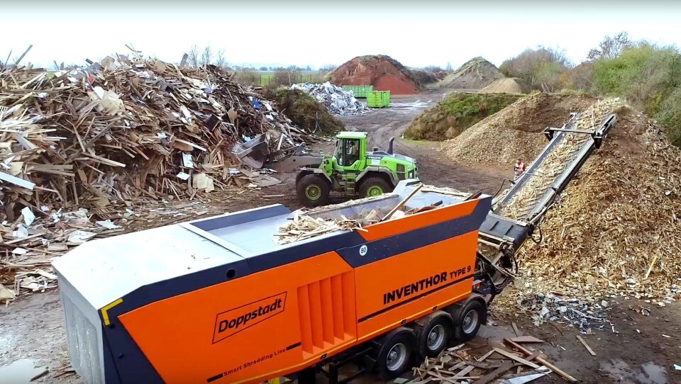 Gjenvinningsknuseren Doppstadt Inventhor 9 er ny i 2018. Gjenvinningsknuseren Doppstadt Inventhor 9 er ny i 2018.