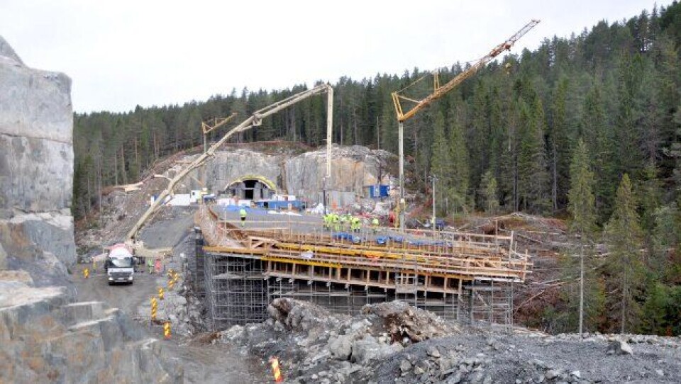 30 timers støp på Lassedalen bru.