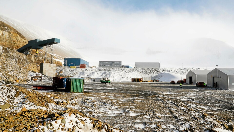 Lunckefjell, Store Norske Spitsbergen Kulkompani, september 2018.