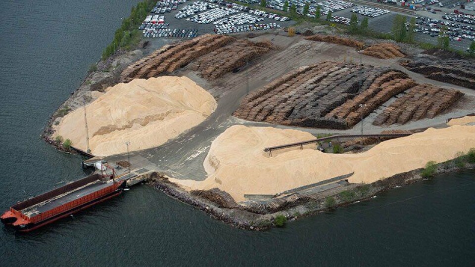 Gode tømmerkaier er nødvendig for å få hogd skogen langs kysten.