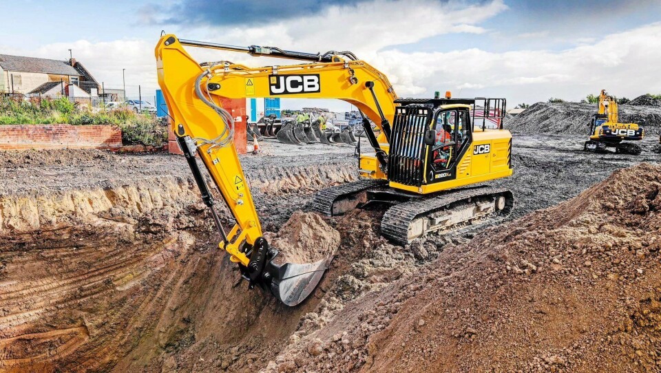 VEKST: En av de nye maskinene hos JCB i vekst var beltegraveren GenX 220.