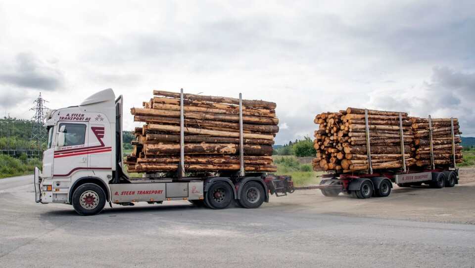 MER: 3,5 tonn mer nyttelast får Nils Arne Steen når han tar av tømmerkrana.