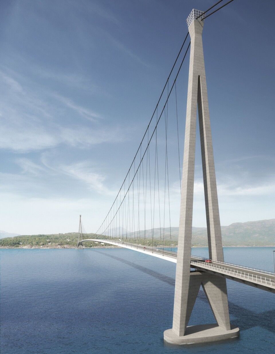 KLAR FOR ERNA: Statsministeren blir piken på broen når Hålogalandsbrua skal åpnes i desember.