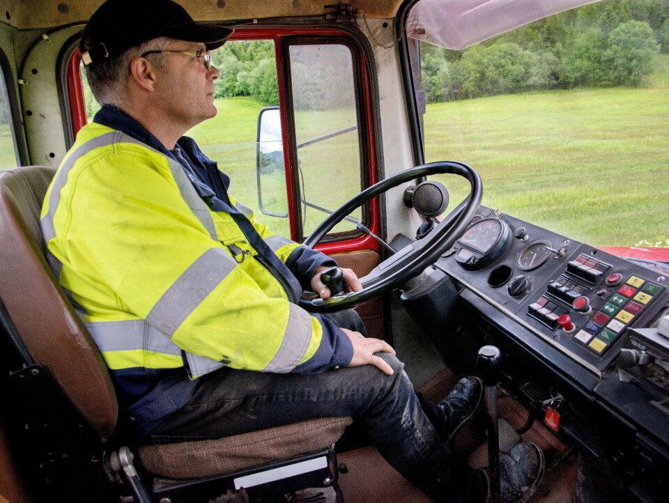 BEST: Aller best trives Ketil Verstad bak rattet på Magirus 256’en.