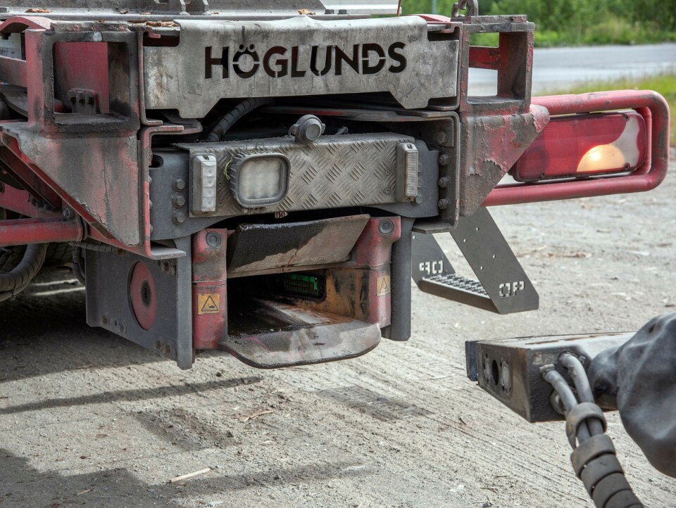 ENKELT: Med MFC-tilhengerfestet fra VBG er det enkelt å koble av og på.