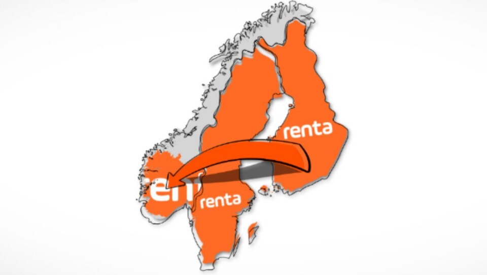 Finske Renta Yhtiöt Oy har kjøpt norske Flexleie AS og satser i Norge. Illustrasjonen fra Renta er litt beskjeden, fordi Flexleie er representert i Nord-Norge også.