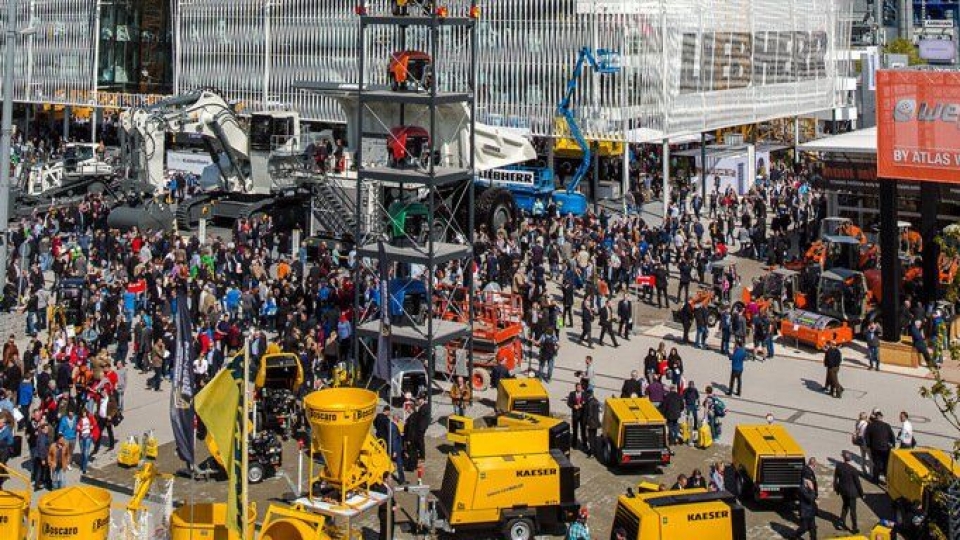 Bauma 2019 blir enda større enn Bauma 2016 (bildet) både på areal, antall utstillere og antakelig på antall besøkende.