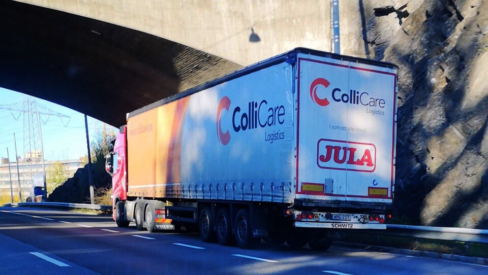 Kreiss-trekkvogn med Collicare-tralle i Oslo 23. oktober 2018.