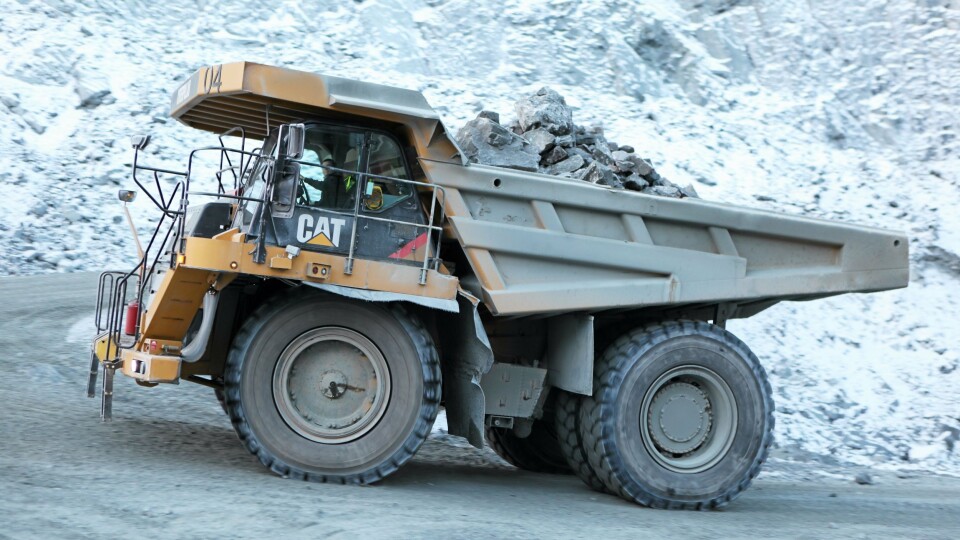 Bilde fra 2013 fra det var full aktivitet i gruven på grensen mot Russland, under eierskap av Northern Iron.