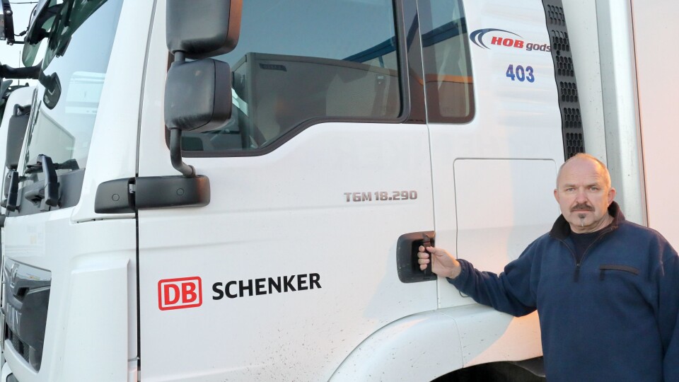 Alle bilene går med DB Schenker-dekor, samt en diskret markering av at det er HOB Gods som eier kjøretøyene og selskapets internnummer. Det er første gang HOB Gods kjøper nye MAN-er, sier daglig leder, Atle Sølberg.