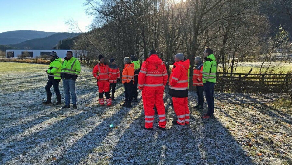 Sju entreprenørbedrifter møtte til anbudsbefaring. Tre kom med tilbud.