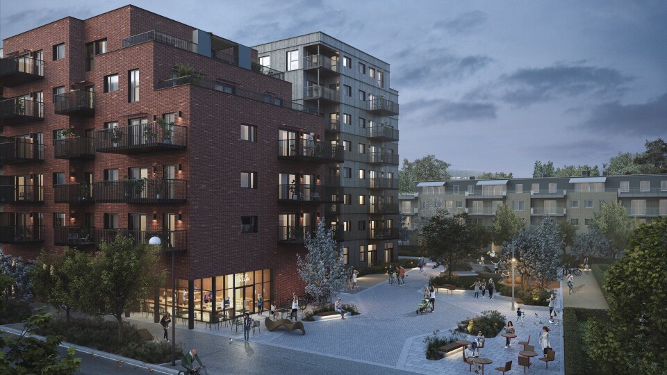 Nå starter snart byggingen av Aveny Vest i LIllestrøm.