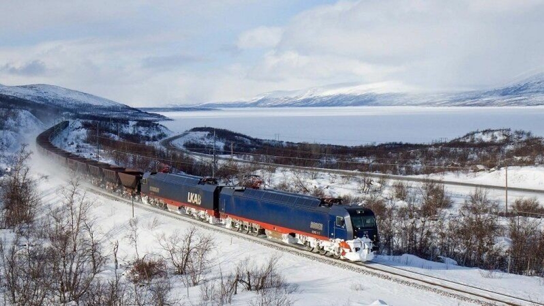 LKAB er med på testdriften for 32,5 tonns tog på malmbanen mellom Kiruna og Narvik.