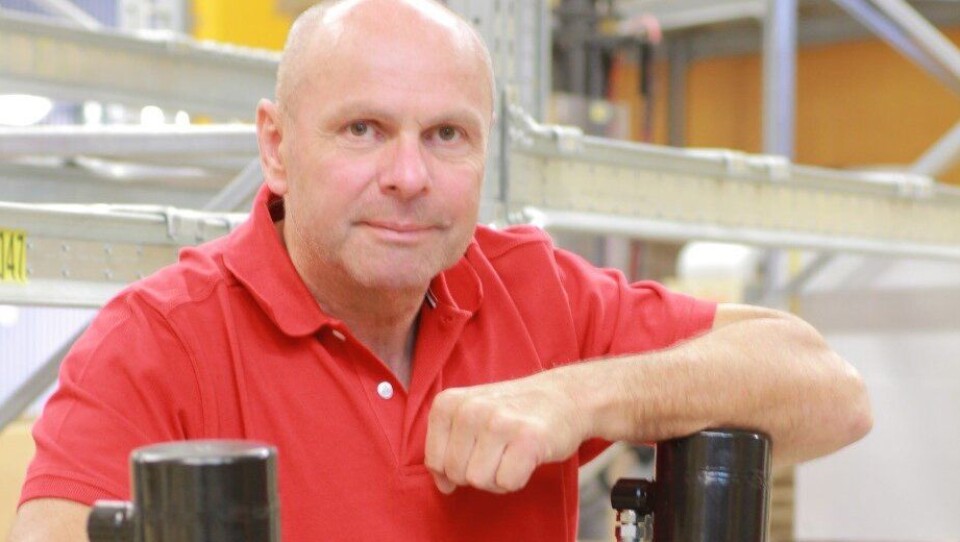 Country Manager Hans-Ronald Hohlweg er fornøyd med at Rototilt AS er på topp i Dagens Næringslivs kåring.