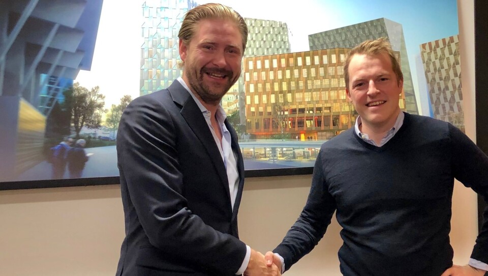 Thomas Dahle (NCC PD) og Kristian Sjøseth (4Service).