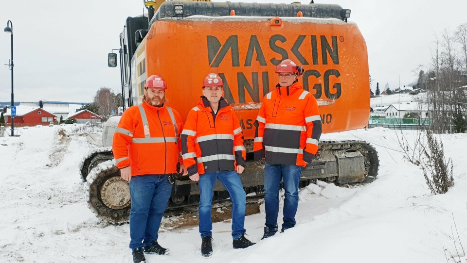 STYRKER LEDELSEN: Maskinanlegg AS i Brumunddal styrker ledelsen med Thorbjørn Gjestad (f.v.), Arne Hanssen og Trond Severinsen.