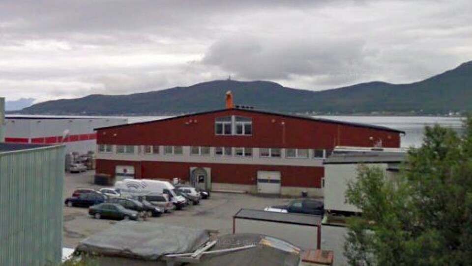 Kaffemestern Tromsø  som holder til i dette bygget i Ringveien i Tromsø har besluttet å boikotte utenlandske vogntog.