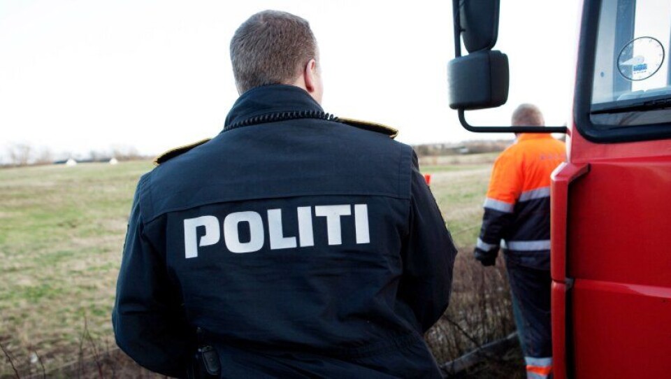 Sydøstjyllands Politi, Tungvognscenter Syd , avslørte fortynnet Adblue på en lastebil. Illustrasjonsbilde fra dansk politi.