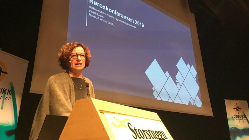 Fredag ble Røroskonferansen 2019 sparket i gang med statssekretær Christl Kvam (H) i Arbeids- og sosialdepartementet. Foto: Per Dagfinn Wolden