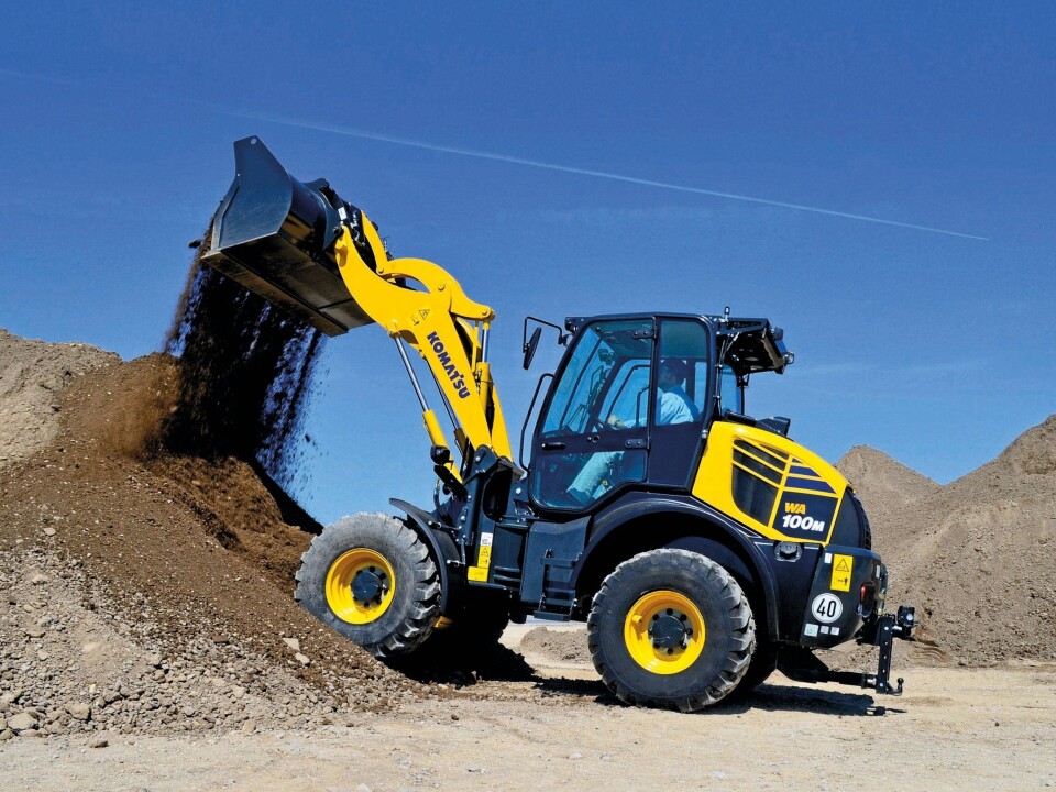 Komatsu lanserer en ny 7,2 tonns hjullaster (WA100M‐8) på Bauma i april.