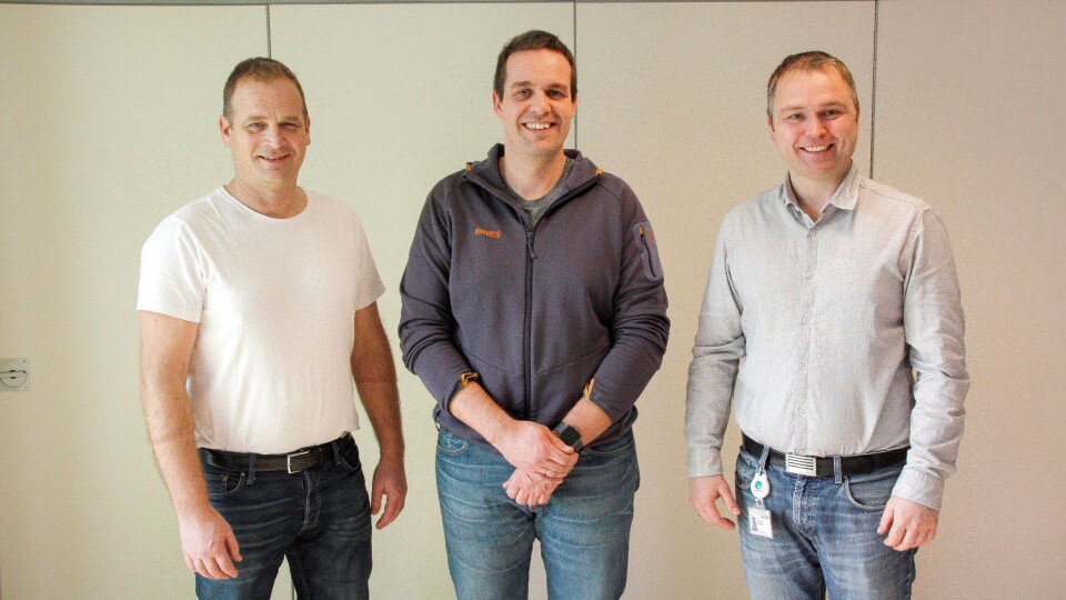 Fra venstre: Svein Atle Berge (Ølen Betong), Arve Kvåle (Høyer Odda), Lars Norekvål (Ølen Betong).