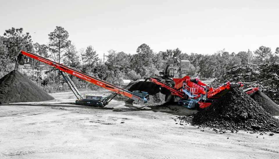 ALLSIDIG: Terex Finlay 883+ er et allsidig knuse- og sorteringsverk som håndterer både tørre og klebrige masser.