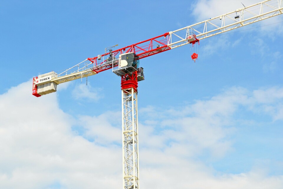 TÅRNKRAN: CTT 202-10 er en ny tårnkran fra Terex.
