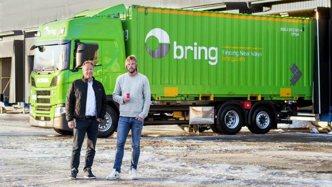 Logistikkdirektør Thor Molle (t.v.) og eier Einar Øgrey Brandsdal i Brandsdal Group.