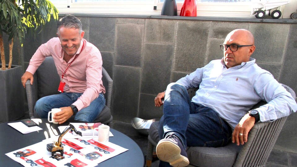 Styret i Risa AS og Bjørn Risa (t.v.) har full tillit til arbeidet Trond Viding Tvedt har gjort den tiden han jobbet i selskapet.