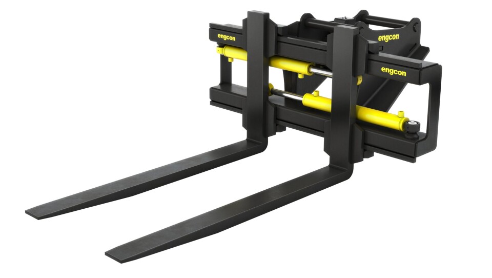 Engcon lanserer gaffelstativet GHH1200L på Bauma i Tyskland i april.