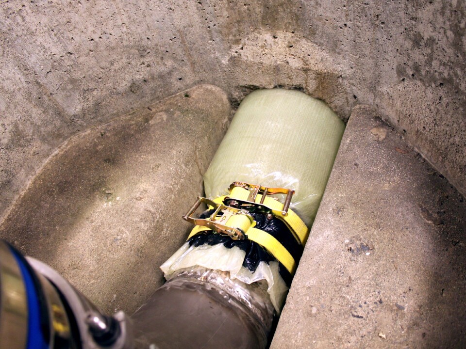 Inpipe strømpeforing er en komplett renoveringsmetode for avløpssystem, der det nye materialet vrenges inn i den skadde ledningen med trykkluft