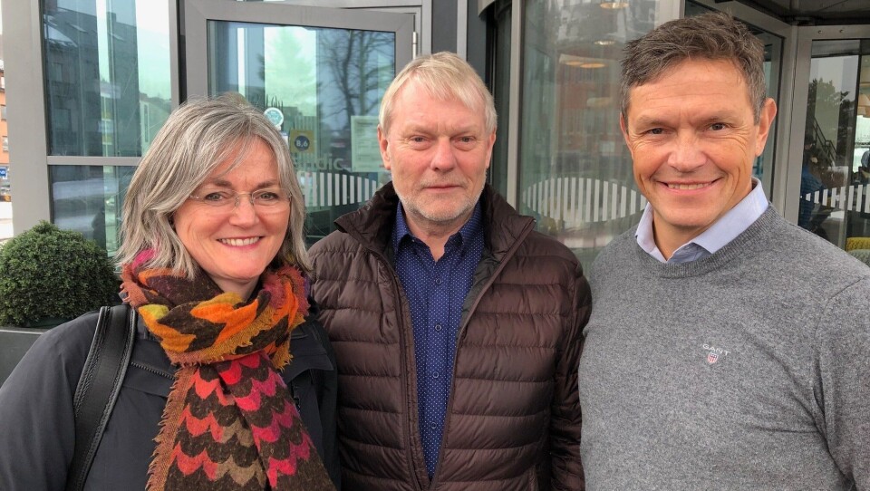 Nytilsatte regiondirektører i Spordrift AS. Fra venstre: Kristine Jessen (Nord), Stian Wesøy (Sør-vest) og Tore Fjukstad (Øst).
