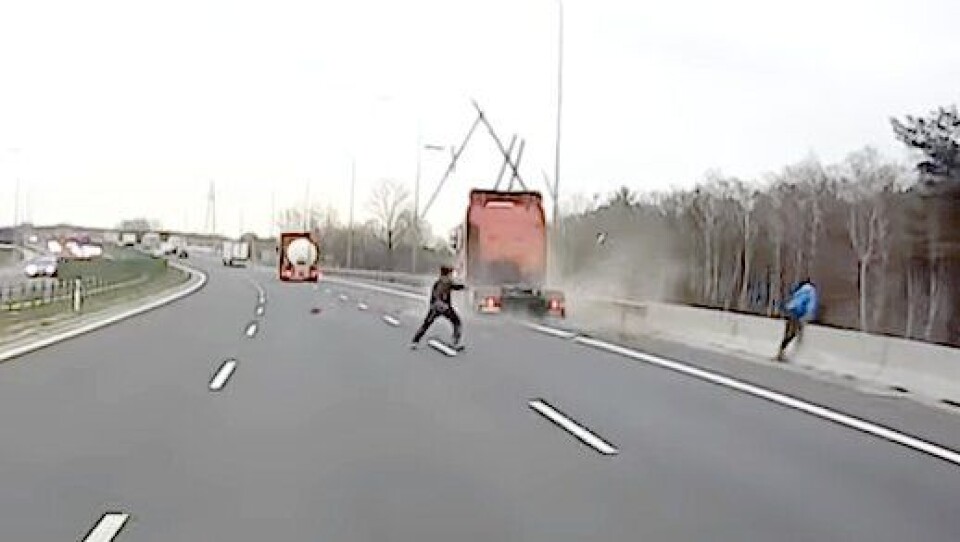 Pakjorsel S8 motorvei Polen mars 2019