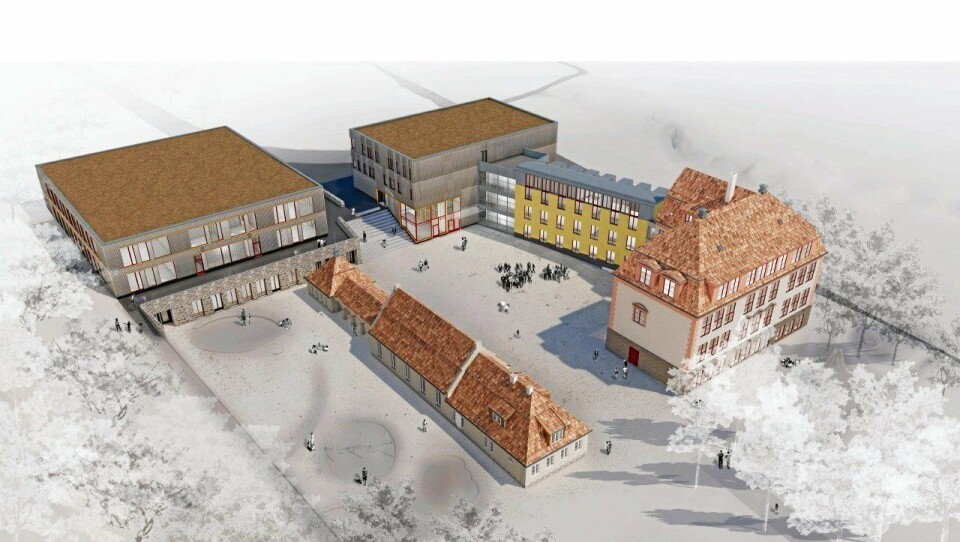 KOLBOTN SKOLE: Slik blir nye Kolbotn skole når den står ferdig våren 2021.
