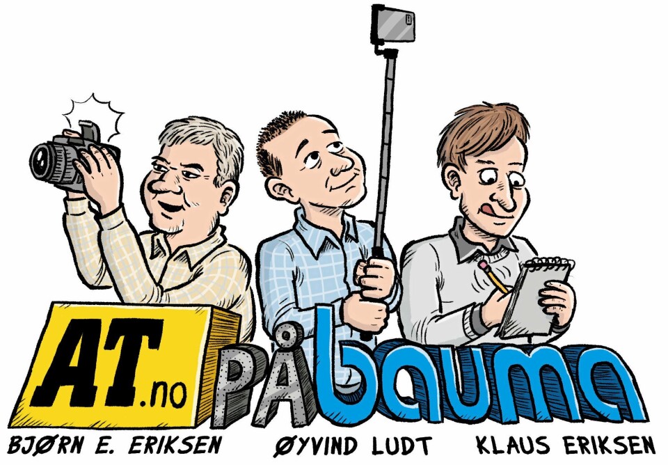 AT.no på Bauma Illustrasjon: Trond Johan Stavås
