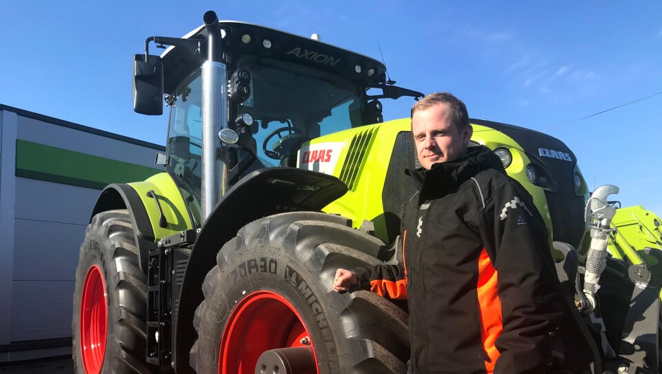 Daglig leder Trond Widar Løyning i Traktor og Maskin AS. Selskapet er ny forhandler av Claas i Agder.