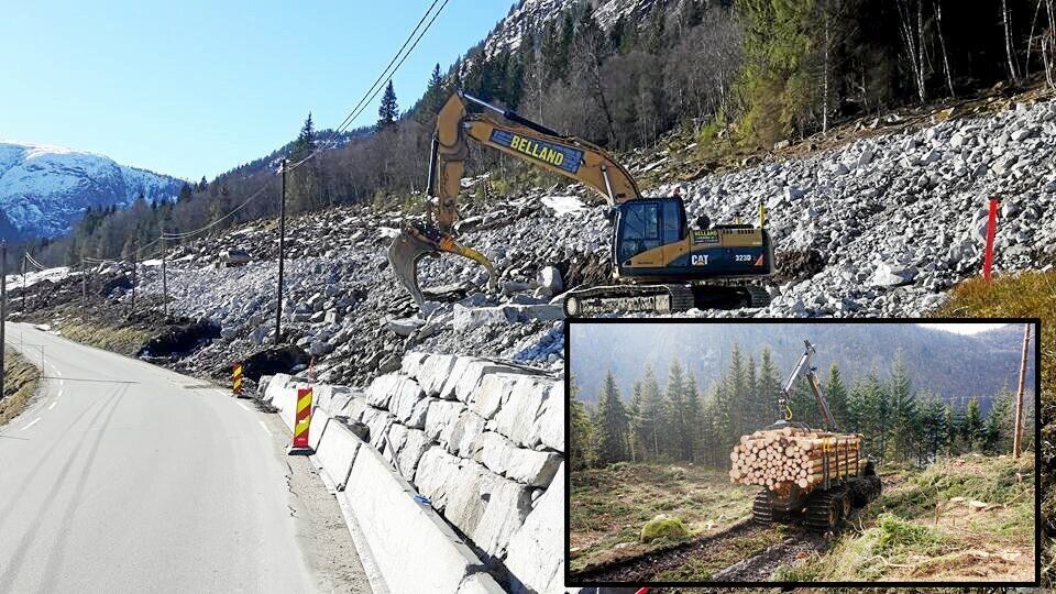 AltiSkog har kjøpt Belland Graving, speisalist i muring av natursteinmurer.Foto: Belland og AltiSkog