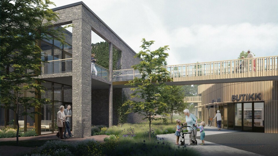 Strømmehaven på Strømme i Kristiansand skal stå ferdig høsten 2020 og utformes som seks bokollektiv.