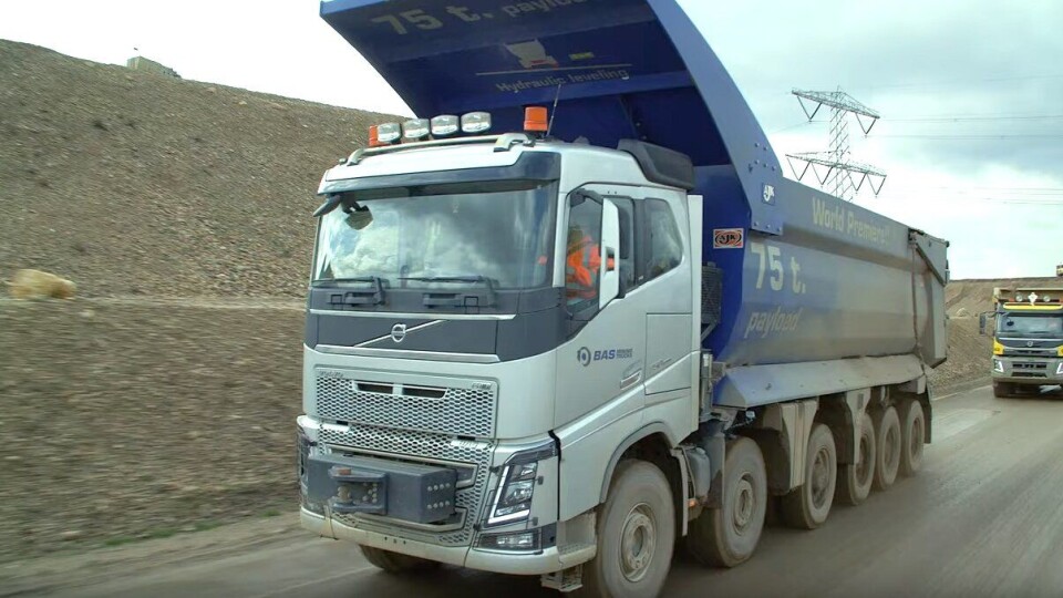 BAS Mining Trucks Volvo FH16 12x6 75 tonn nyttelast.